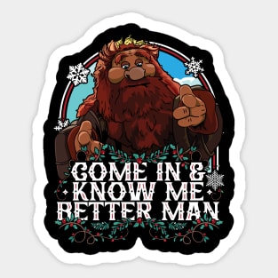 Muppet Christmas Carol - Come In And Know Me Better Man Sticker